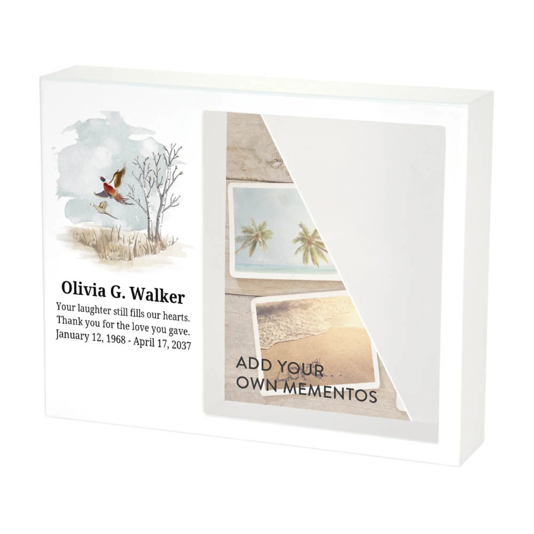 Shadowbox Remembrance Pheasants