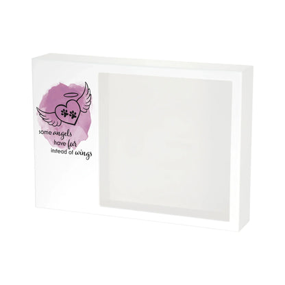 Shadowbox Remembrance Angel Wings Pink
