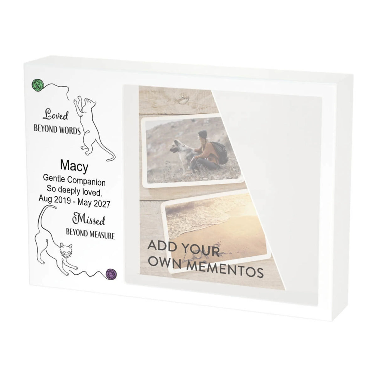 Shadowbox Remembrance Loved Beyond Cats