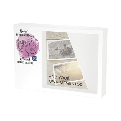 Shadowbox Remembrance Loved Beyond Cat Pink