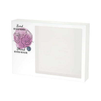 Shadowbox Remembrance Loved Beyond Cat Pink