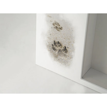 Shadowbox Remembrance Paws in Sand