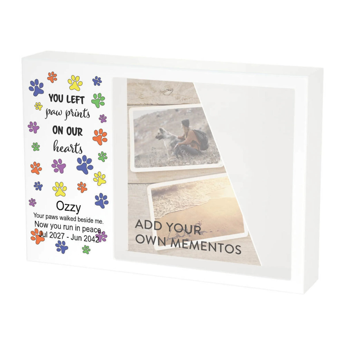 Shadowbox Remembrance Playful Paws