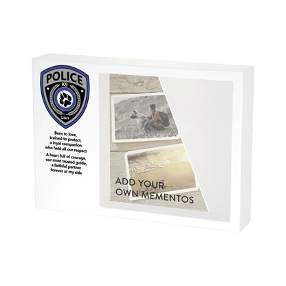 Shadowbox Remembrance K9 Badge