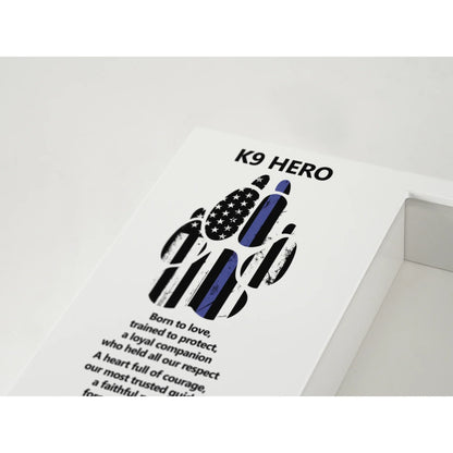 Shadowbox Remembrance K9 Hero