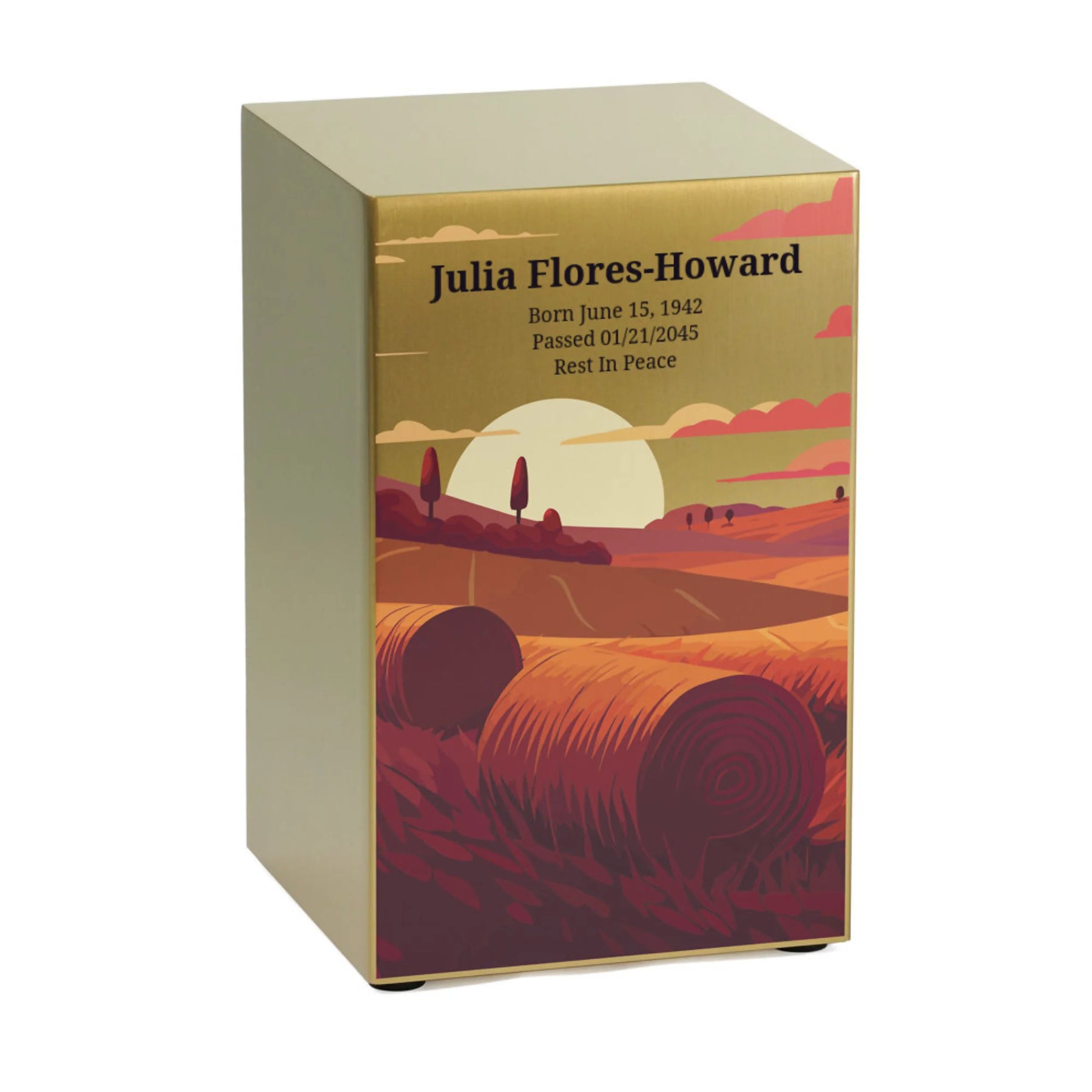 Life Canvas Prairie Landscape Bronze