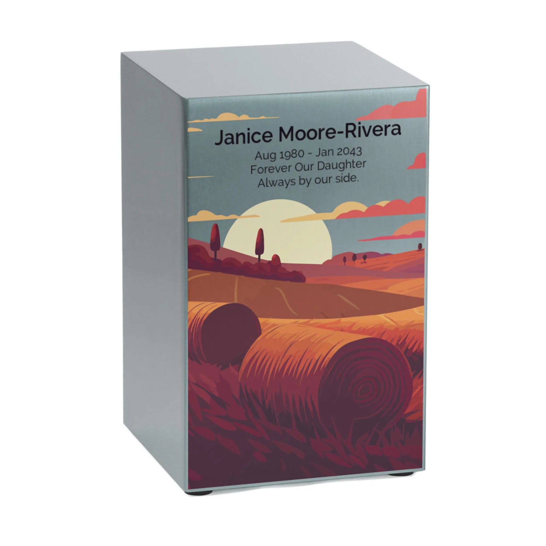 Life Canvas Prairie Landscape Pewter
