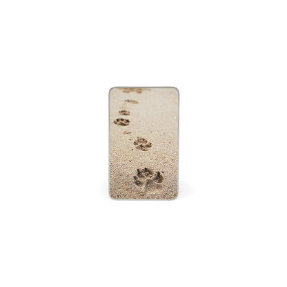 Paws in Sand Pet Memorial Card