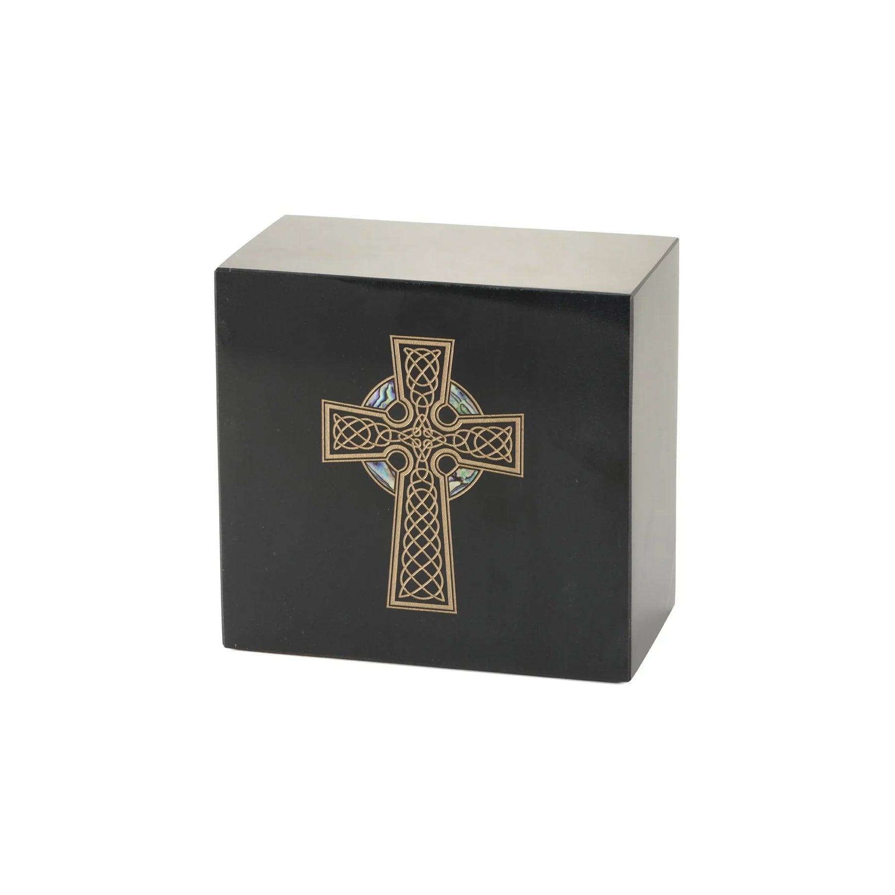 Monumental Memorials Celtic Cross Gold Black