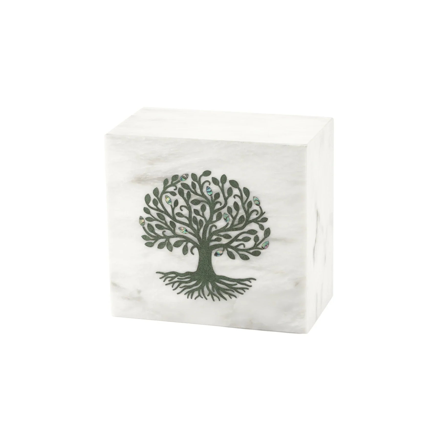 Monumental Memorials Tree of Life Green White