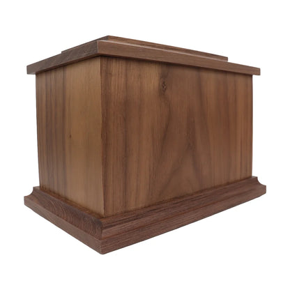 Walnut Pet Urn | Double Oval