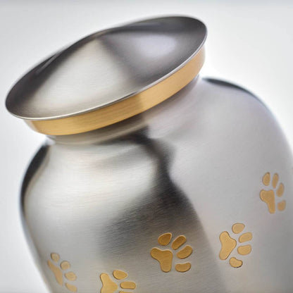 Classic Paws Pewter Large Pet or Family Pet Urn