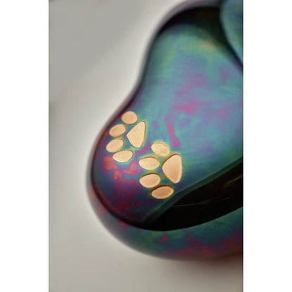 Arielle Heart Urn Raku Paw