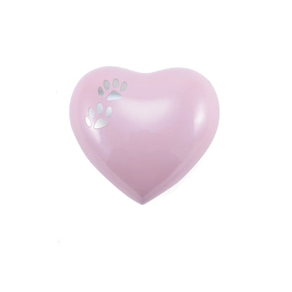 Arielle Heart Urn Pearl Pink Paw