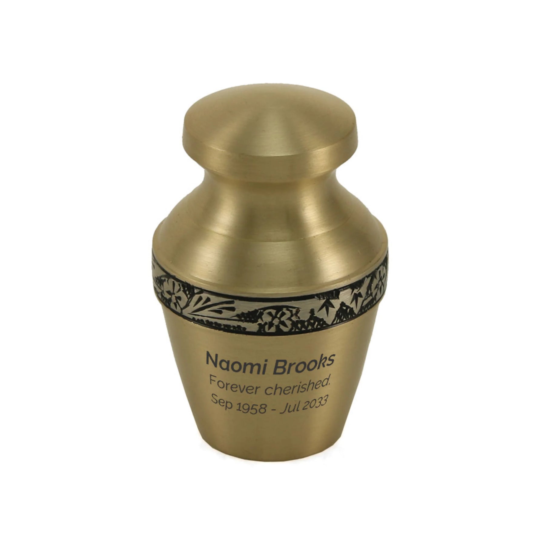 Avalon Bronze Mini Keepsake w/Velvet Bag