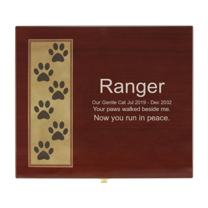 Paw Print Memory Chest Small
