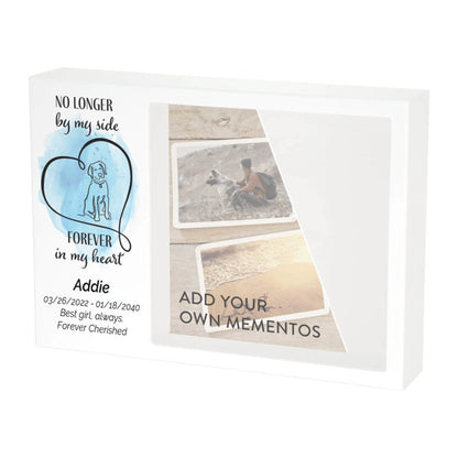 Shadowbox Remembrance Forever Dog Blue