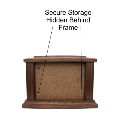 Walnut Pet Urn | Side Rectangle