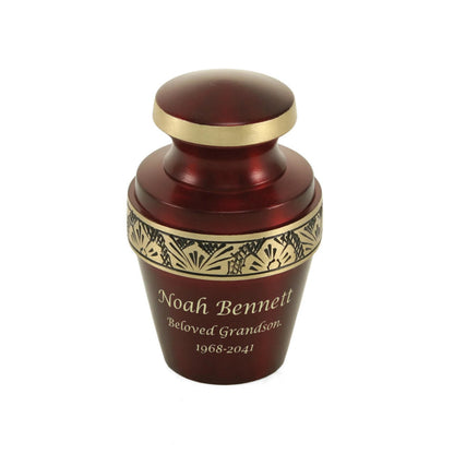 Grecian Crimson Mini Keepsake w/ Velvet Bag