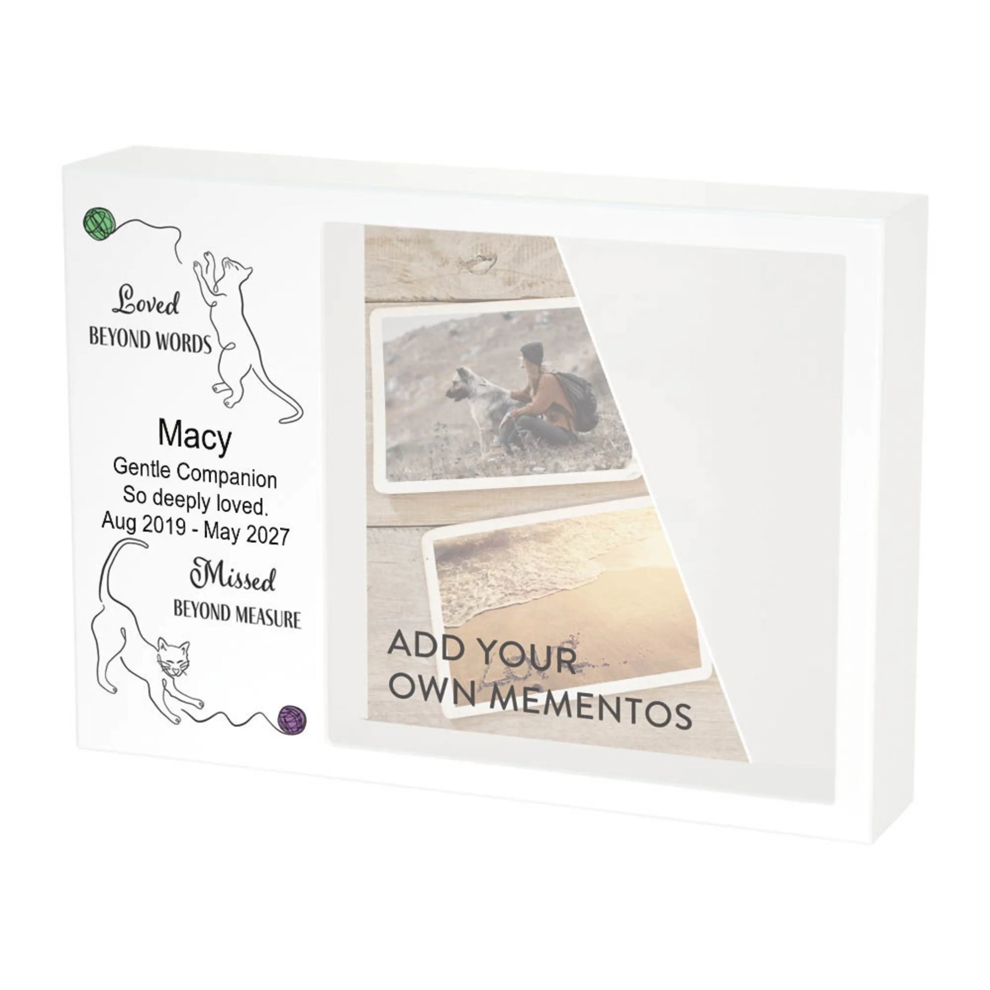 Shadowbox Remembrance Loved Beyond Cats