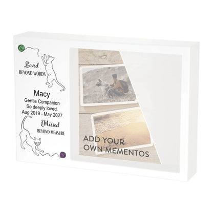 Shadowbox Remembrance Loved Beyond Cats
