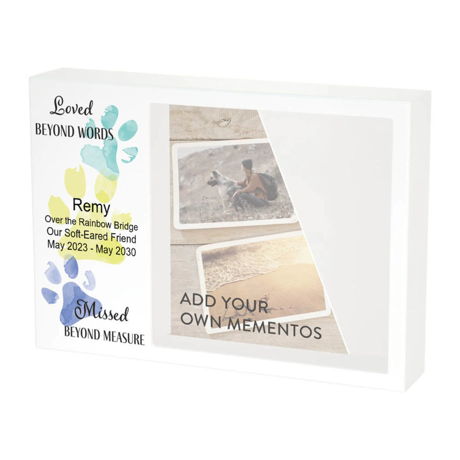 Shadowbox Remembrance Loved Beyond Teal