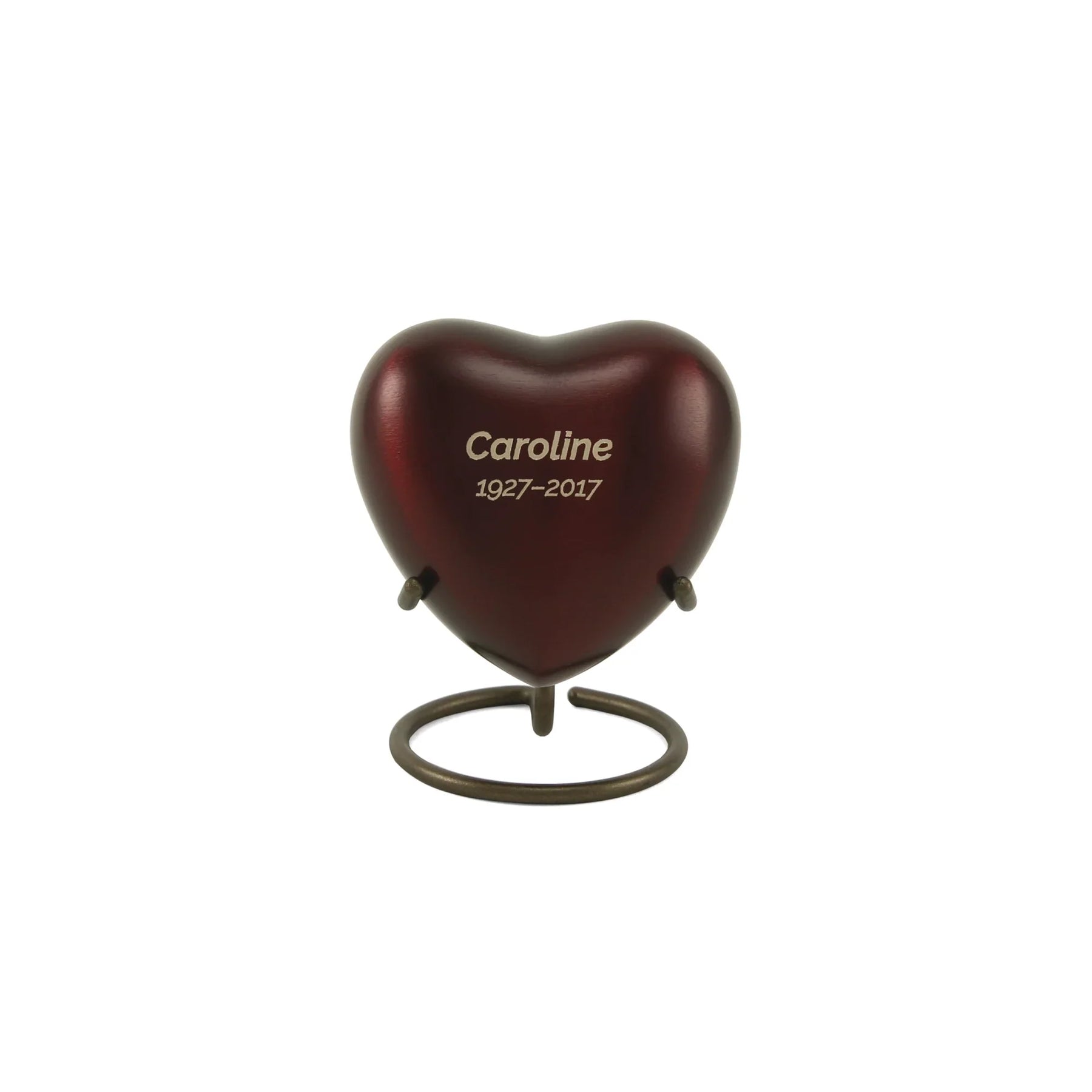 Grecian Crimson Heart Keepsake w/ Velvet Box