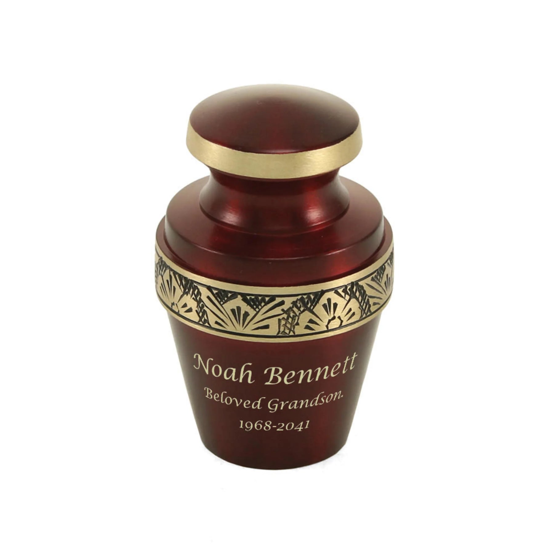 Grecian Crimson Mini Keepsake w/ Velvet Bag