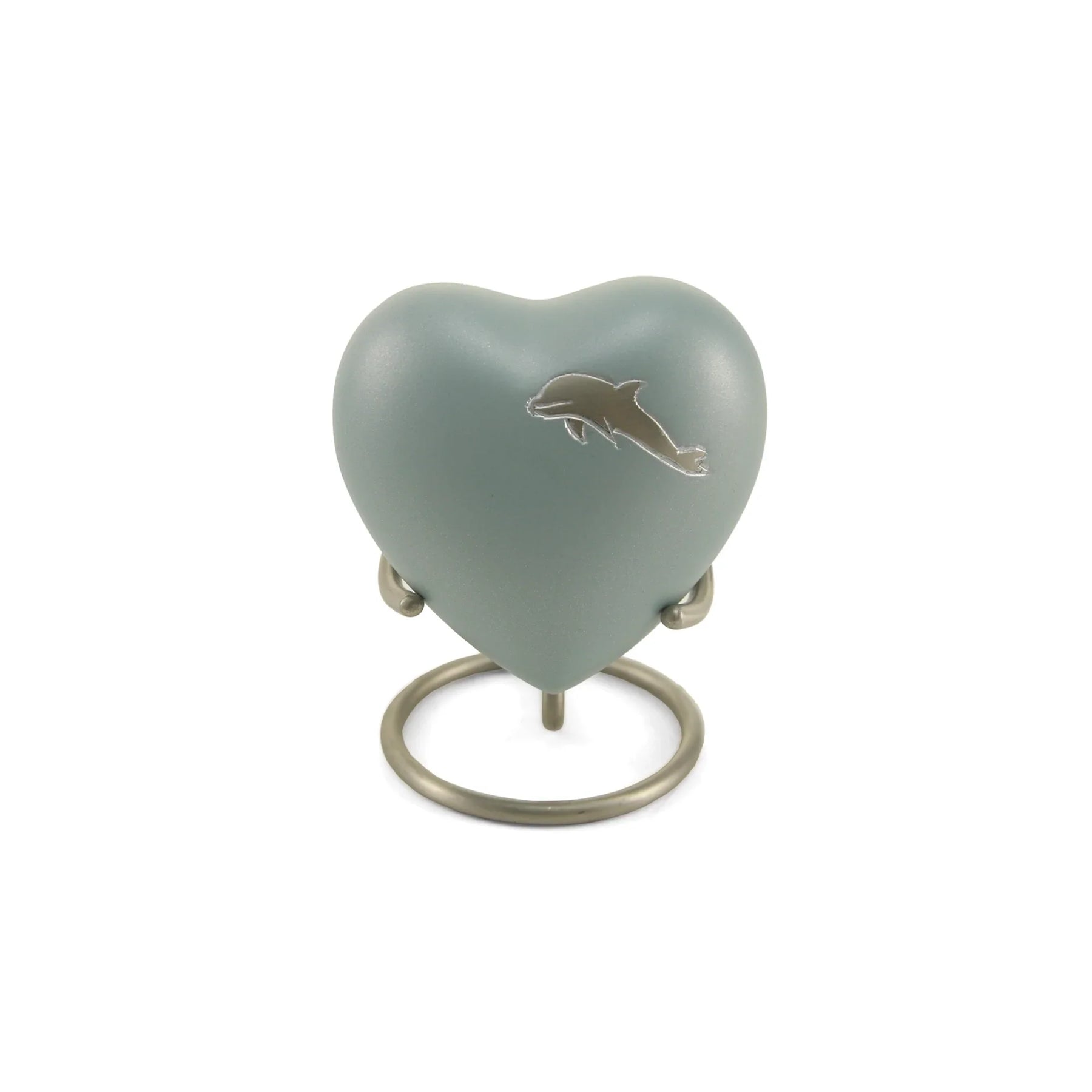 Aria Dolphin Heart Keepsake w/ Velvet Box