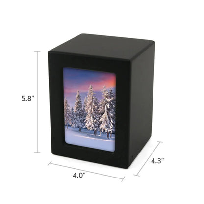 Black Photo Urn Extra Small