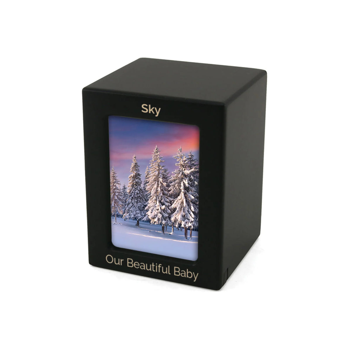 Black Photo Urn Extra Small