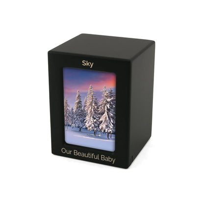 Black Photo Urn Extra Small