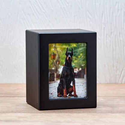 Black Photo Urn Small