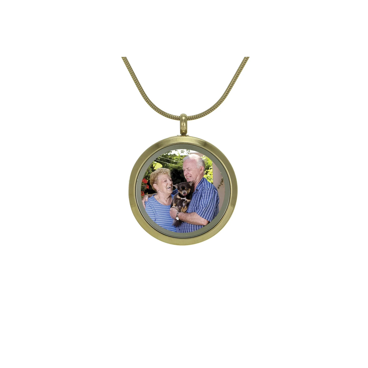 Round Pendant Bronze Companion Photo - includes 19" chain