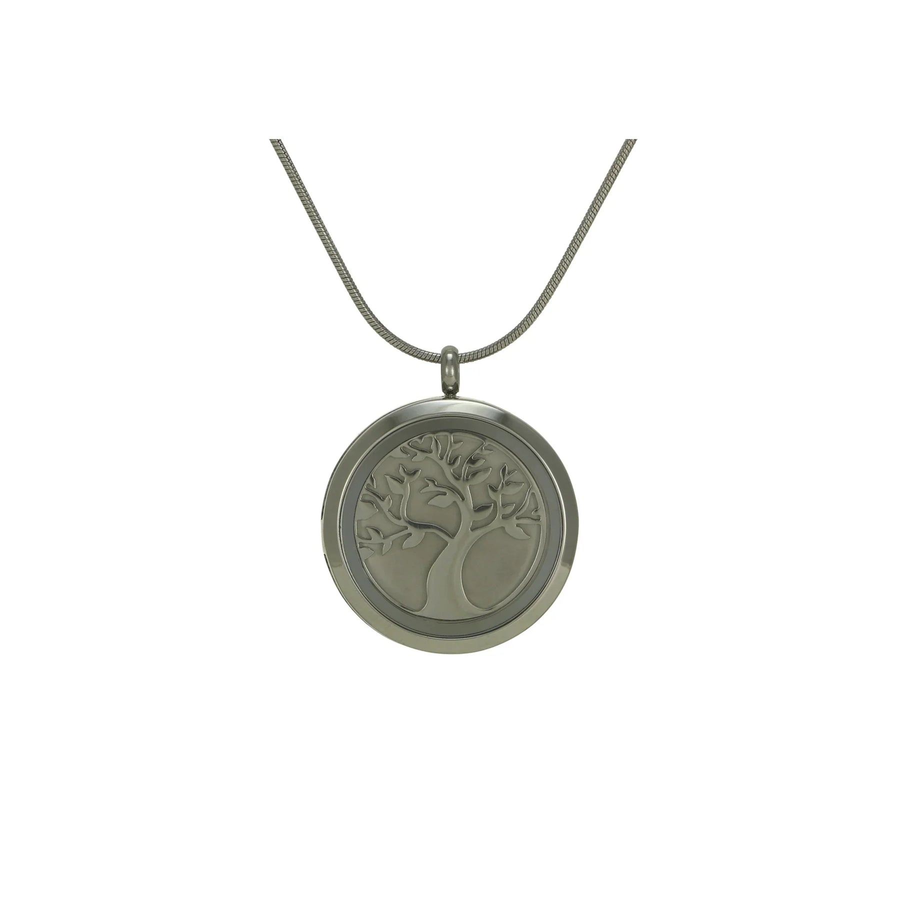Round Pendant Pewter Companion Tree - includes 19" chain