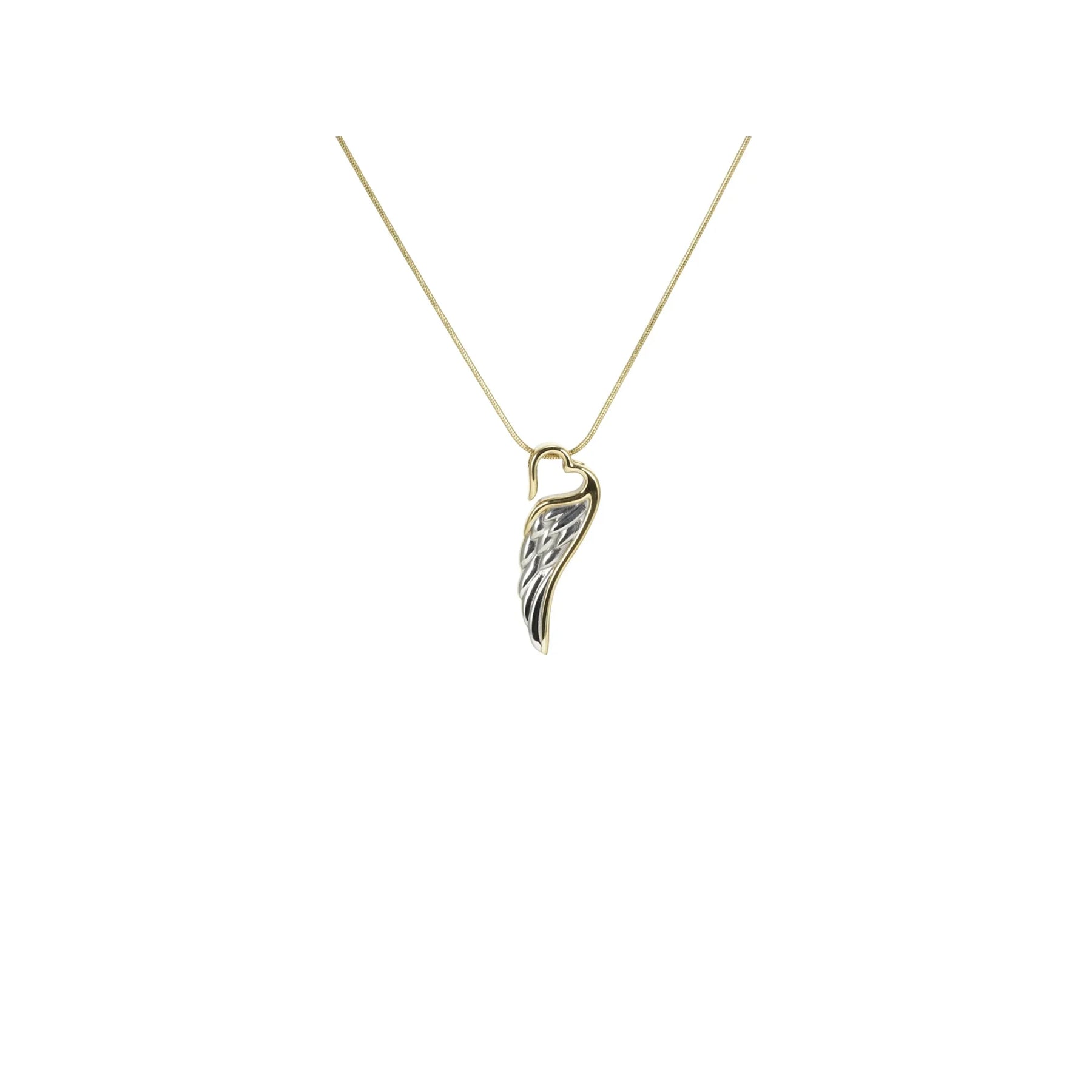 Bronze/Pewter Wings of Eternity - includes 19" chain