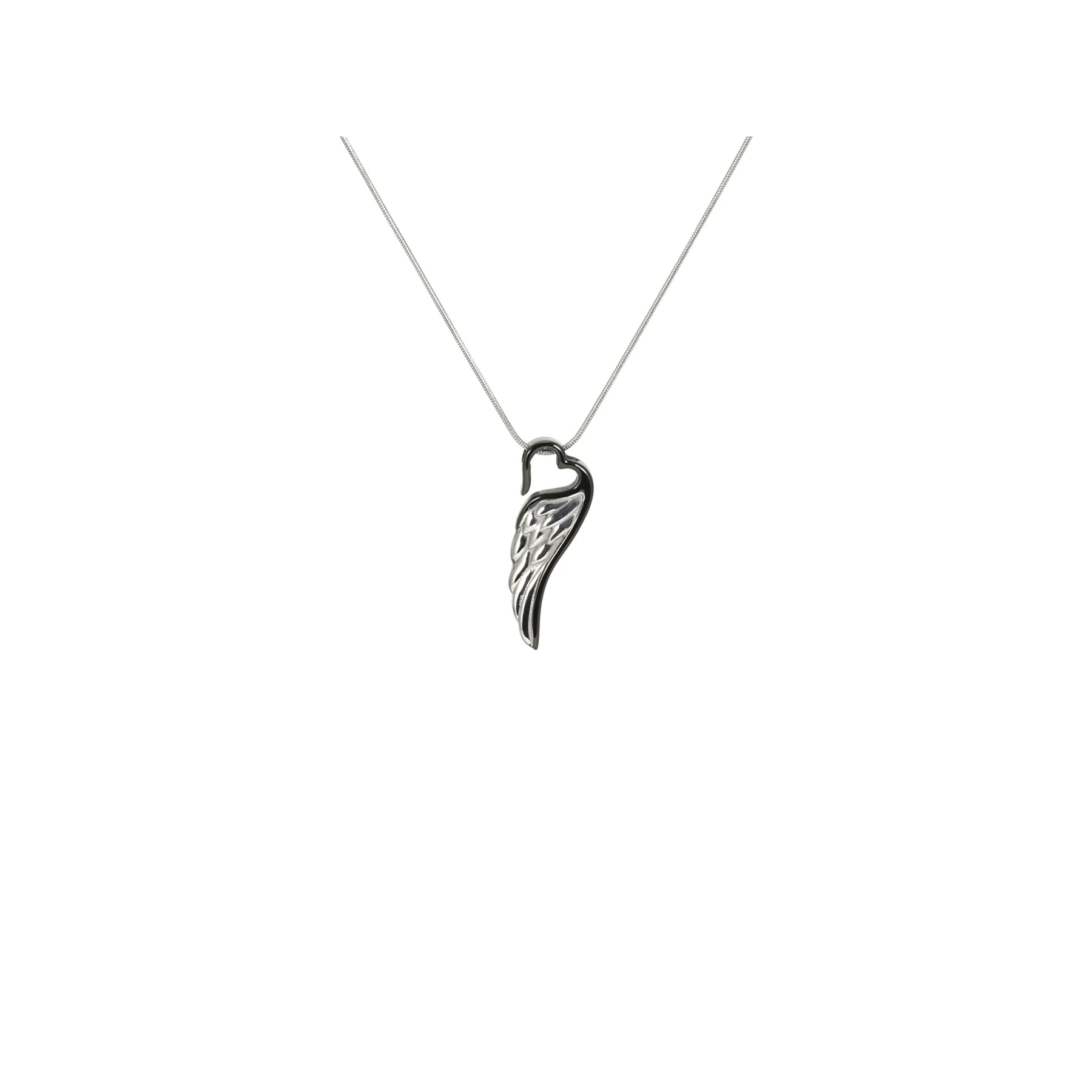 Onyx/Pewter Wings of Eternity - includes 19" chain