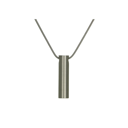 Cylinder Pewter - includes 19" chain