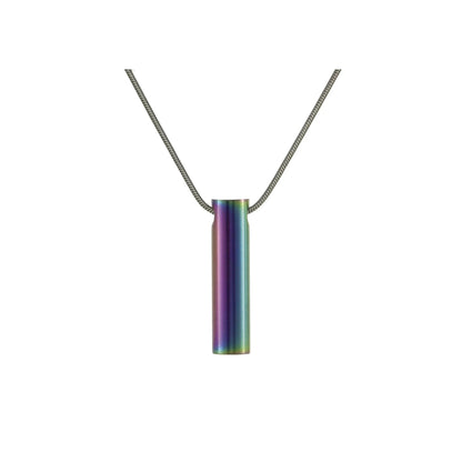 Cylinder Rainbow with Paw Prints - includes 19" chain