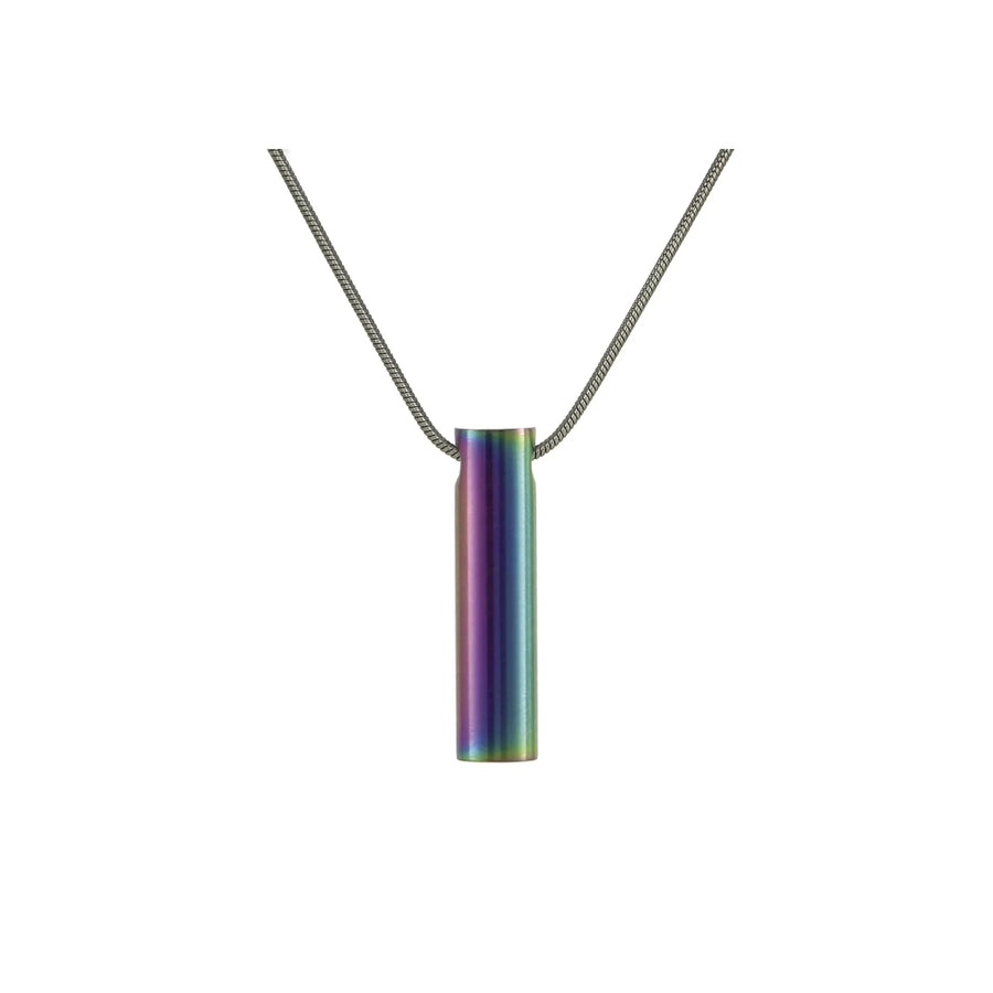 Cylinder Rainbow with Paw Prints - includes 19" chain