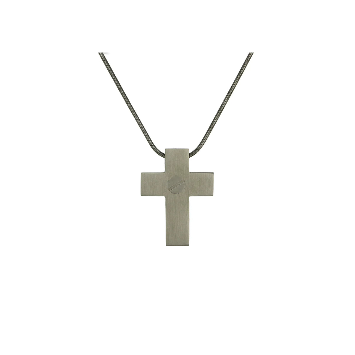 Pewter Cross with Paw Prints - includes 19" chain