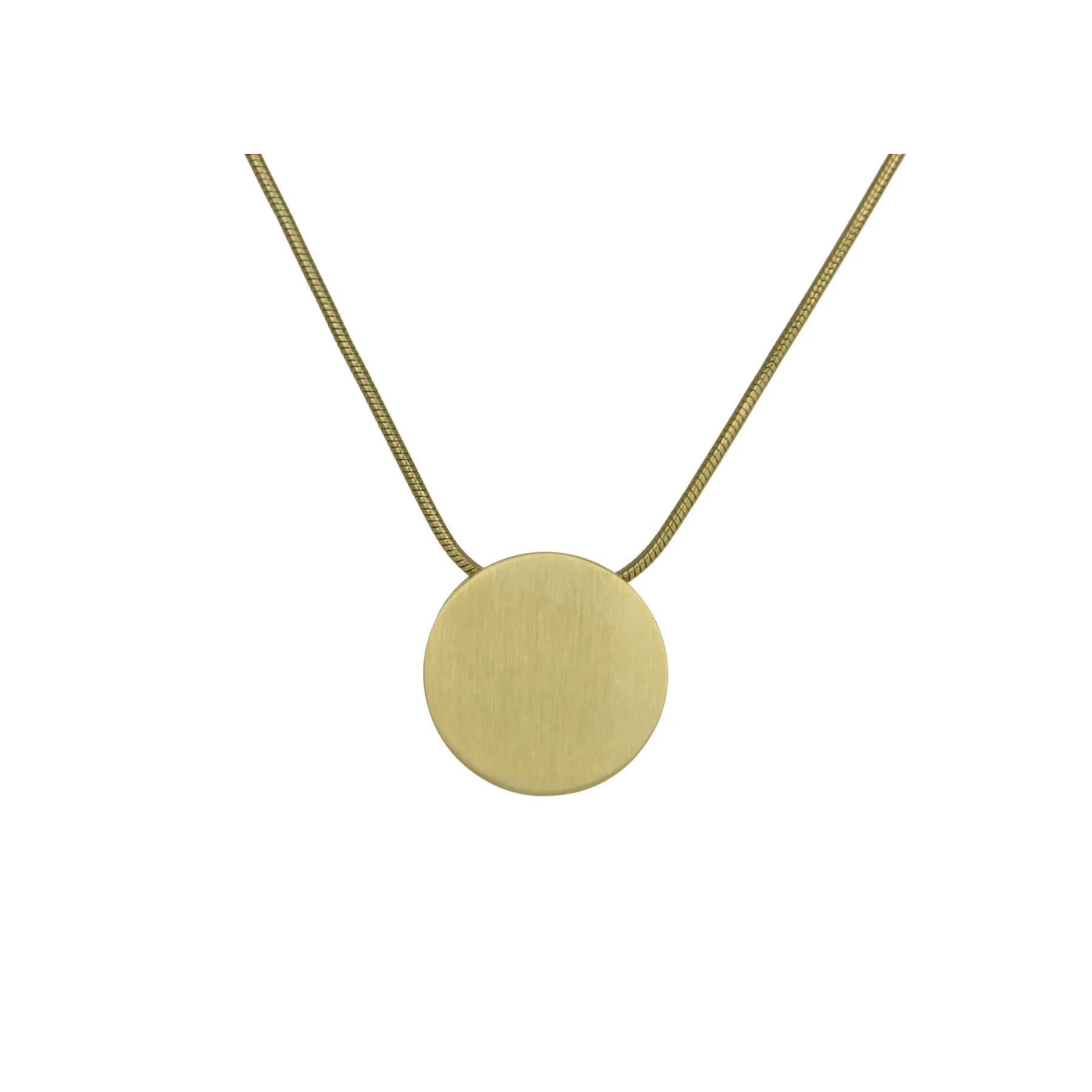 Bronze Plain - includes 19" chain