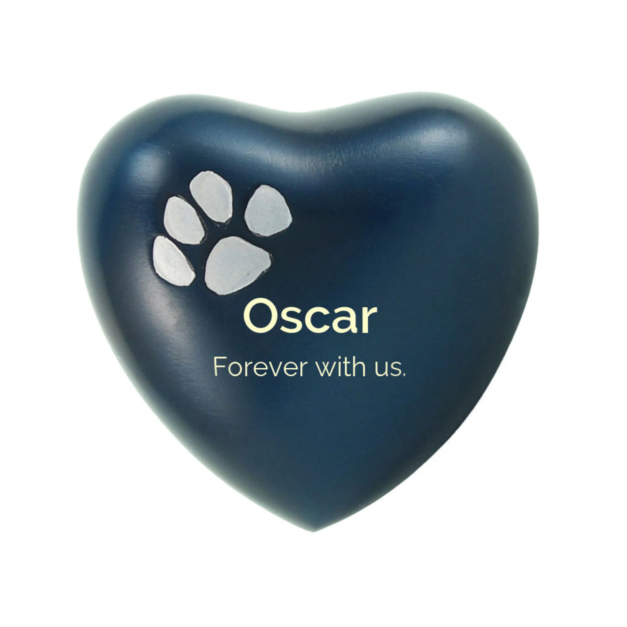 Classic Paws Blue Heart Keepsake
