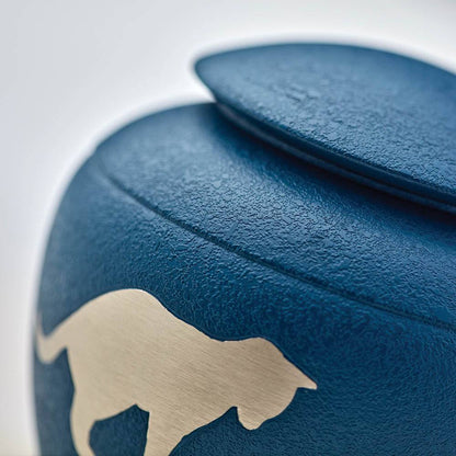 Silhouette Cat Country Blue