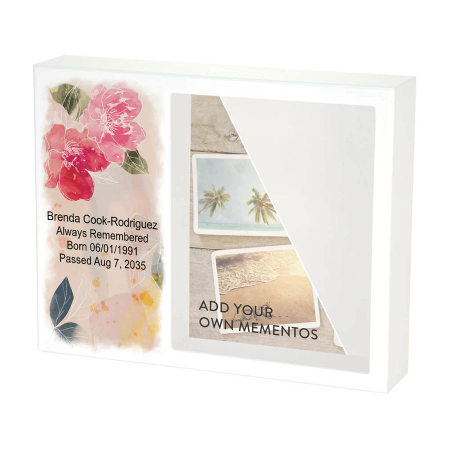 Shadowbox Remembrance Floral Bloom