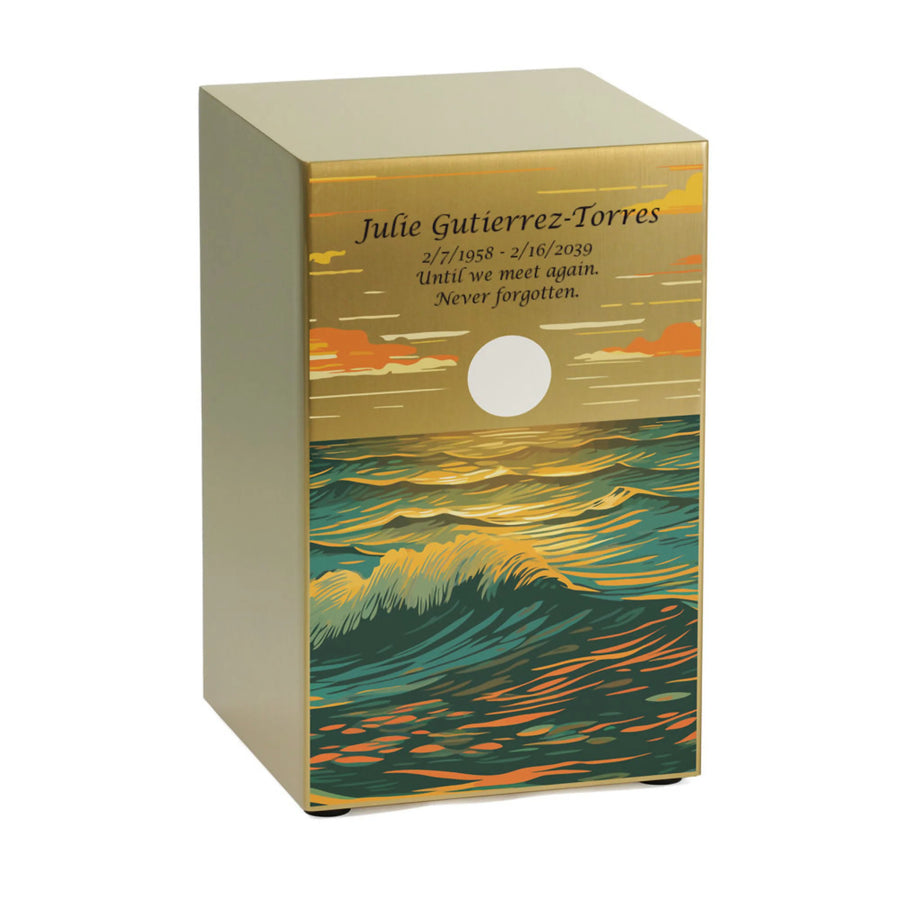 Life Canvas Ocean Landscape Bronze