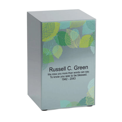 Life Canvas Foliage Pewter, Right Side