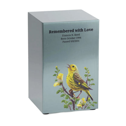 Life Canvas Birds Pewter, Right Side