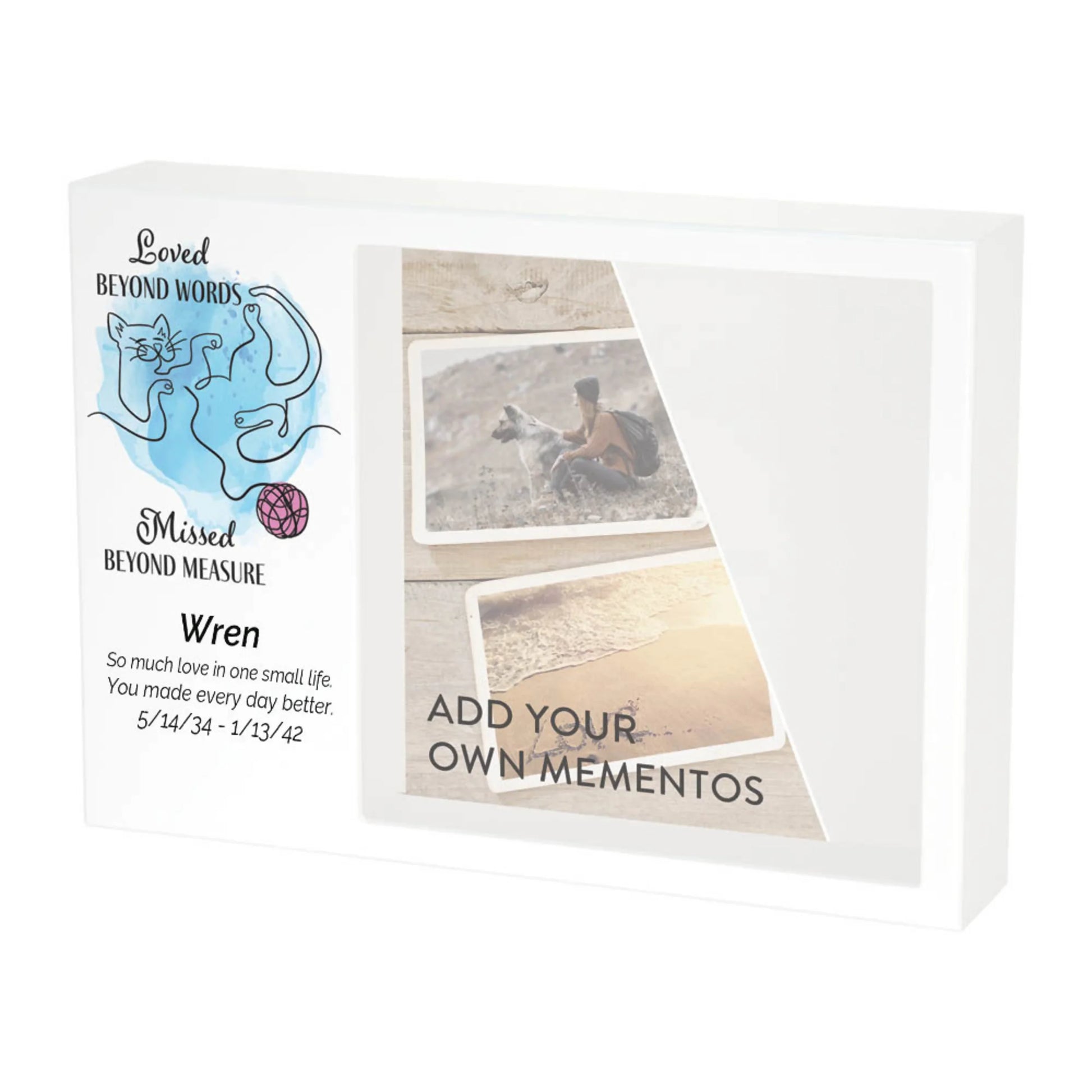 Shadowbox Remembrance Loved Beyond Cat Blue