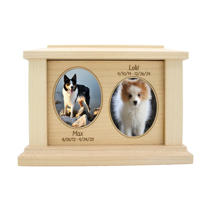 Maple Pet Urn | Double Oval